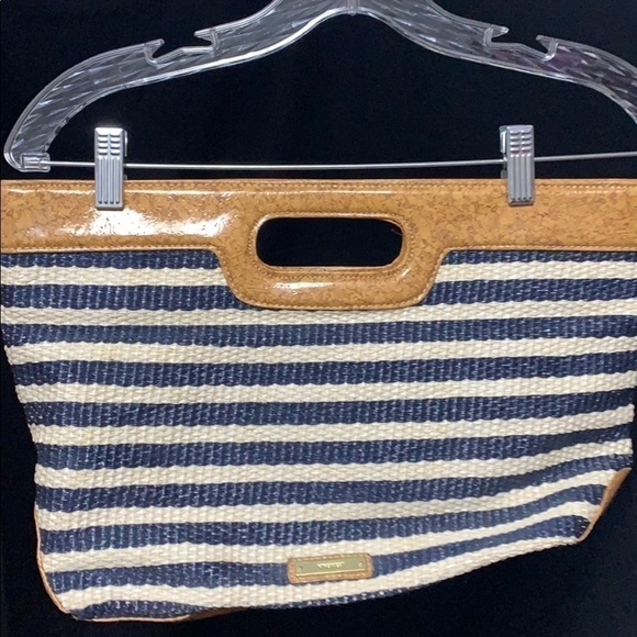 𝅺NINE West straw stripes purse - Picture 3 of 8